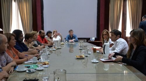 kicillof con representantes de gremios docentes